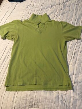 Men's Lime Green Short Sleeve Polo Shirt